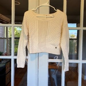 Small Cream Tommy Girl Sweater